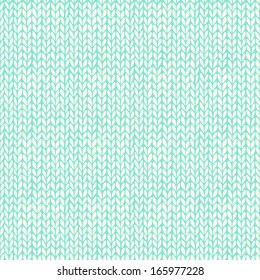Vector hand drawn knitted seamless pattern. Neutral winter background