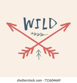 Vector hand drawn label. Logo, poster, postcard, print, sticker and other.