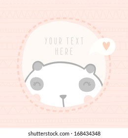 Vector hand drawn land card