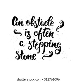 Vector hand drawn lettering poster. Vintage typography card.