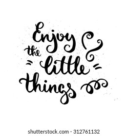 Vector hand drawn lettering poster. Vintage typography card.