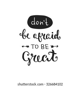 Vector hand drawn lettering poster. Vintage typography card.