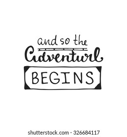 Vector hand drawn lettering poster. Vintage typography card.