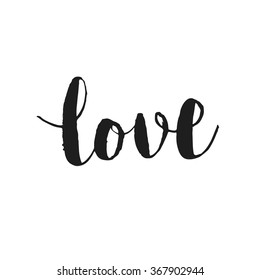 Vector hand drawn lettering poster. Vintage typography card. Romantic text.