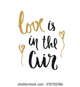 Vector hand drawn lettering poster. Vintage typography card. Romantic text.