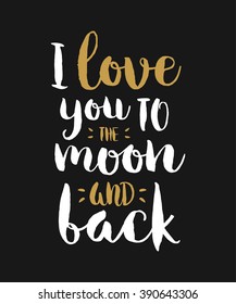 Vector hand drawn lettering poster. Vintage typography card. Romantic text.