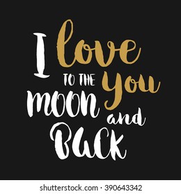 Vector hand drawn lettering poster. Vintage typography card. Romantic text.