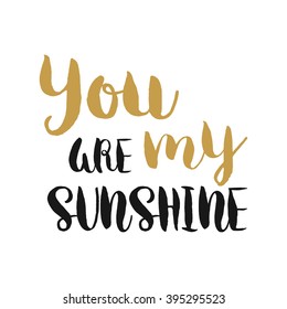 Vector hand drawn lettering poster. Vintage typography card. Romantic text.