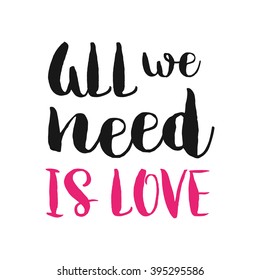 Vector hand drawn lettering poster. Vintage typography card. Romantic text.