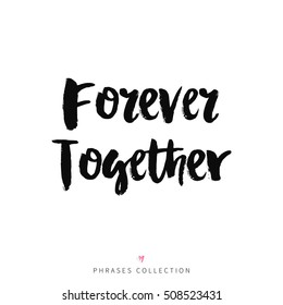 Vector hand drawn lettering poster. Vintage typography card, romantic text.