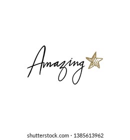 Vector hand drawn lettering text with decor elements for shopping banners, labels, decor and more. Clip art calligraphy