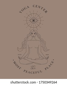 Vector hand drawn line art picture. Silhouette drawing for your design, postcards, banners and other.