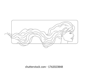 Vector hand drawn line art picture. Silhouette drawing for your design, postcards, banners and other.