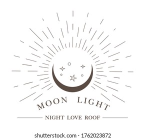 Vector hand drawn line art picture. Silhouette drawing for your design, postcards, banners and other.