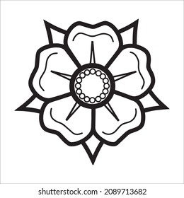 Vector Hand Drawn Line Art Drawing of Flower. Minimalist Trendy Contemporary Floral Design Perfect for Wall Art, Prints, Social Media, Posters, Invitations, Branding Design.