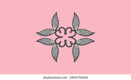 vector hand drawn line art design illustration 