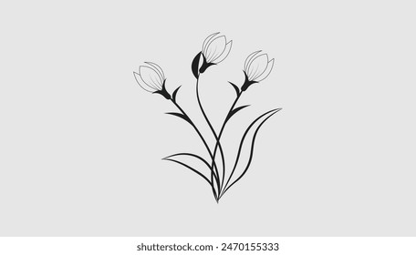 Vector dibujado a mano ilustración de arte de línea.