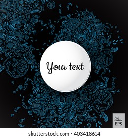 Vector hand drawn line art doodles design. use for graphic pattern textile background banner label packaging and other.