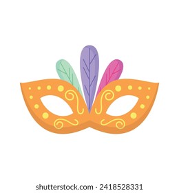 vector hand drawn mardi gras concept.