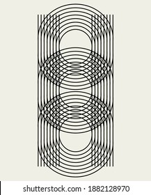 Vector hand drawn minimalistic illustration. Creative artwork. Template for card, poster, banner, print for t-shirt, pin, badge, patch.