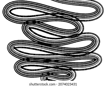 Vector hand drawn minimalistic illustration. Creative colorful artwork with textured background. Template for card, poster, banner, print for t-shirt, pin, badge, patch.