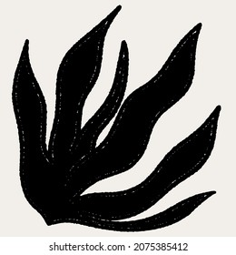 Vector hand drawn minimalistic illustration. Creative ink artwork . Template for card, poster, banner, print for t-shirt, pin, badge, patch.