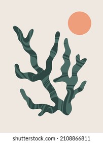 Vector  hand drawn  minimalistic illustration. Creative artwork. Template for card, poster, banner, print for t-shirt, pin, badge, patch.