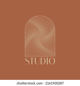 Cartel minimalista dibujado a mano con vectores con ilustración. Obra de arte creativa y abstracta. Plantilla para tarjeta, afiche, banner, imprimir para camiseta, pin, insignia, parche.