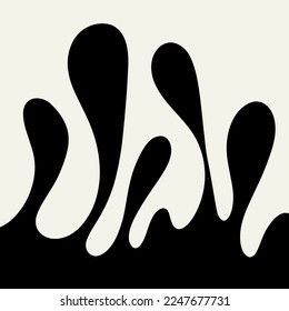 Vector hand drawn minimalistic placard with illustration. Creative abstract artwork . Template for card, poster, banner, print for t-shirt, pin, badge, patch.