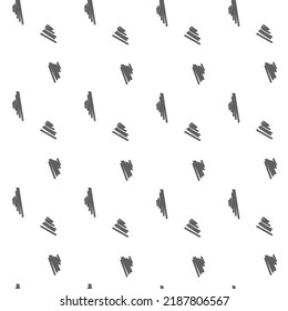 Vektorgrafik. Handgezeichnet, monochrome graue, schwarz-weiße, nahtlose Muster. Hatchen. Abstrakte Vektorstruktur aus Strichen im Grunge-Stil. Hintergründe mit Tinte, Filzspitze, Pinsel, Tinte.