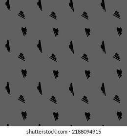 Vector. Patrón sin soldadura monocromo, gris, negro y blanco dibujado a mano. Sombrerando. Resumen de la textura vectorial de los trazos en el estilo grunge. Fondos con tinta, pluma de punta de fieltro, cepillo, tinta.