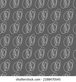 Vector. Hand drawn monochrome grey, black and white seamless pattern. Hatching. Abstract vector texture from strokes in grunge style. Backgrounds with ink, felt-tip pen, brush, ink.
