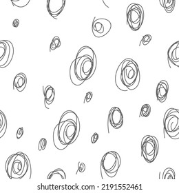 Vector. Hand drawn monochrome grey, black and white seamless pattern. Hatching. Abstract vector texture from strokes in grunge style. Backgrounds with ink, felt-tip pen, brush, ink.