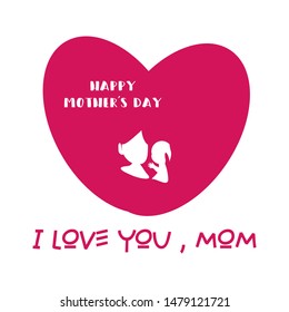 vector hand drawn mothers day event poster with blooming anemone flowers, heart shaped frame, hand lettering text. mother's day and luminosity flares.  - Shutterstock ID 1479121721