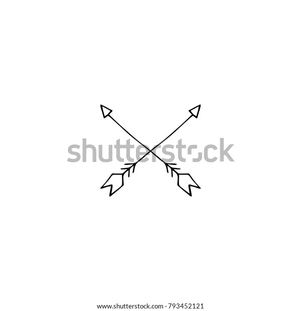 31+ Hand Drawn Silhouette Arrow Clipart Background