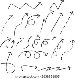 Vector hand drawn outline texture set 