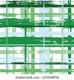 Vector hand drawn paint stripe seamless pattern. Vector striped graphic background. Ink brush strokes. Grunge stripes, trendy hipster paintbrush line. Texture  squared lines backdrop