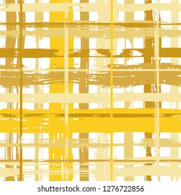 Vector hand drawn paint stripe seamless pattern. Vector striped graphic background. Ink brush strokes. Grunge stripes, trendy hipster paintbrush line. Texture squared lines backdrop