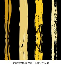 Vector hand drawn paint stripe seamless pattern. Vector striped graphic background. Ink brush strokes. Grunge stripes, trendy hipster paintbrush line. Texture lines backdrop