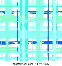 Vector hand drawn paint stripe seamless pattern. Striped square graphic background. Ink brush strokes. Grunge stripes, trendy hipster paintbrush line. Texture lines backdrop