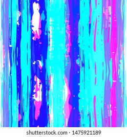 Vector hand drawn paint stripe seamless pattern. Striped graphic background. Ink brush strokes. Grunge stripes, trendy hipster paintbrush line. Texture lines backdrop