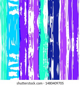 Vector hand drawn paint stripe seamless pattern. Striped graphic background. Ink brush strokes. Grunge stripes, trendy hipster paintbrush line. Texture lines backdrop