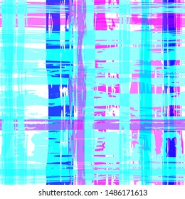Vector hand drawn paint stripe seamless pattern. Striped graphic background. Ink brush strokes. Grunge stripes, trendy hipster paintbrush line. Texture lines backdrop