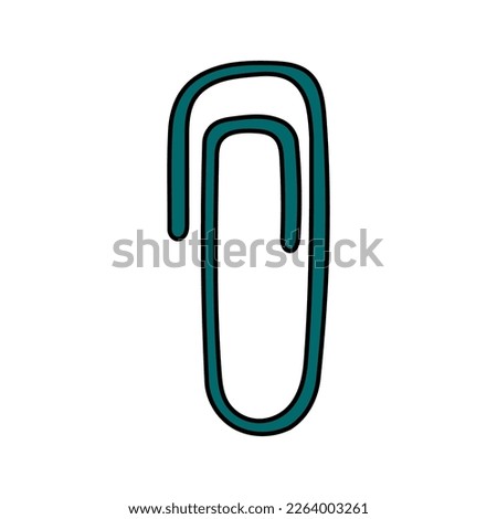 Vector Hand Drawn Paper Clip