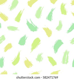Vector hand drawn pattern with colorful brushstrokes. Abstract hipster background for design, textile, wrapping, card, print, web