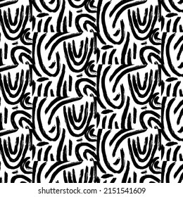Vector hand drawn pattern with minimalistic illustration. Creative abstract artwork . Template for card, poster, banner, print for t-shirt, pin, badge, patch.