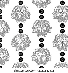 Vector hand drawn pattern with minimalistic illustration. Creative abstract artwork . Template for card, poster, banner, print for t-shirt, pin, badge, patch.