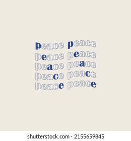 Vector hand drawn peace print. Support Ukraine. Print on a T-shirt, phone case, sticker.