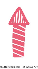 Vector Hand Drawn Pink Arrow Icon