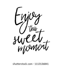 Vector hand drawn poster with phrase. Typography isolated card, image with lettering. Black quote on white background. Design for t-shirt and prints.